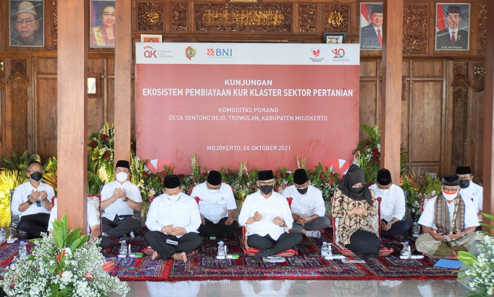 Wakil Ketua DPRD Jatim Apresiasi OJK dan BNI 46 Kucurkan KUR Bagi Petani Porang Binaan Ponpes Segoro Agung